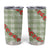 Omaomao Aloha Hawaii Tumbler Cup Rosebud Lei With Palaka Motif - Polynesian Pride
