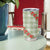 Omaomao Aloha Hawaii Tumbler Cup Rosebud Lei With Palaka Motif - Polynesian Pride