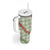 Omaomao Aloha Hawaii Tumbler With Handle Rosebud Lei With Palaka Motif - Polynesian Pride