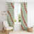 Omaomao Aloha Hawaii Window Curtain Rosebud Lei With Palaka Motif - Polynesian Pride