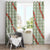 Omaomao Aloha Hawaii Window Curtain Rosebud Lei With Palaka Motif - Polynesian Pride