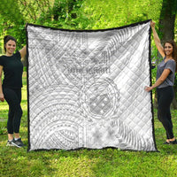 Samoa White Sunday Quilt Manuia le Aso Sa o Tamaiti Polynesian Plumeria LT14 - Polynesian Pride