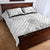 Samoa White Sunday Quilt Bed Set Manuia le Aso Sa o Tamaiti Polynesian Plumeria LT14 - Polynesian Pride