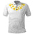 Personalised Samoa White Sunday Polo Shirt Lotu Tamaiti 2023 With Coat Of Arms LT14 White - Polynesian Pride