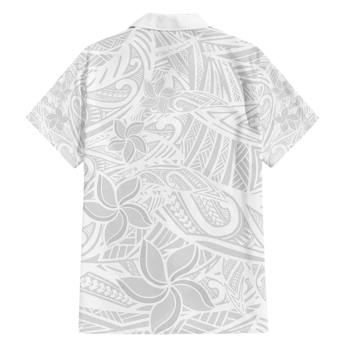 Polynesia White Sunday Family Matching Summer Maxi Dress and Hawaiian Shirt Polynesian Pattern With Tropical Flowers LT14 - Polynesian Pride