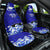 Personalised American Samoa Fautasi Race Car Seat Cover Eagle With Polynesian Pattern LT14 One Size Blue - Polynesian Pride