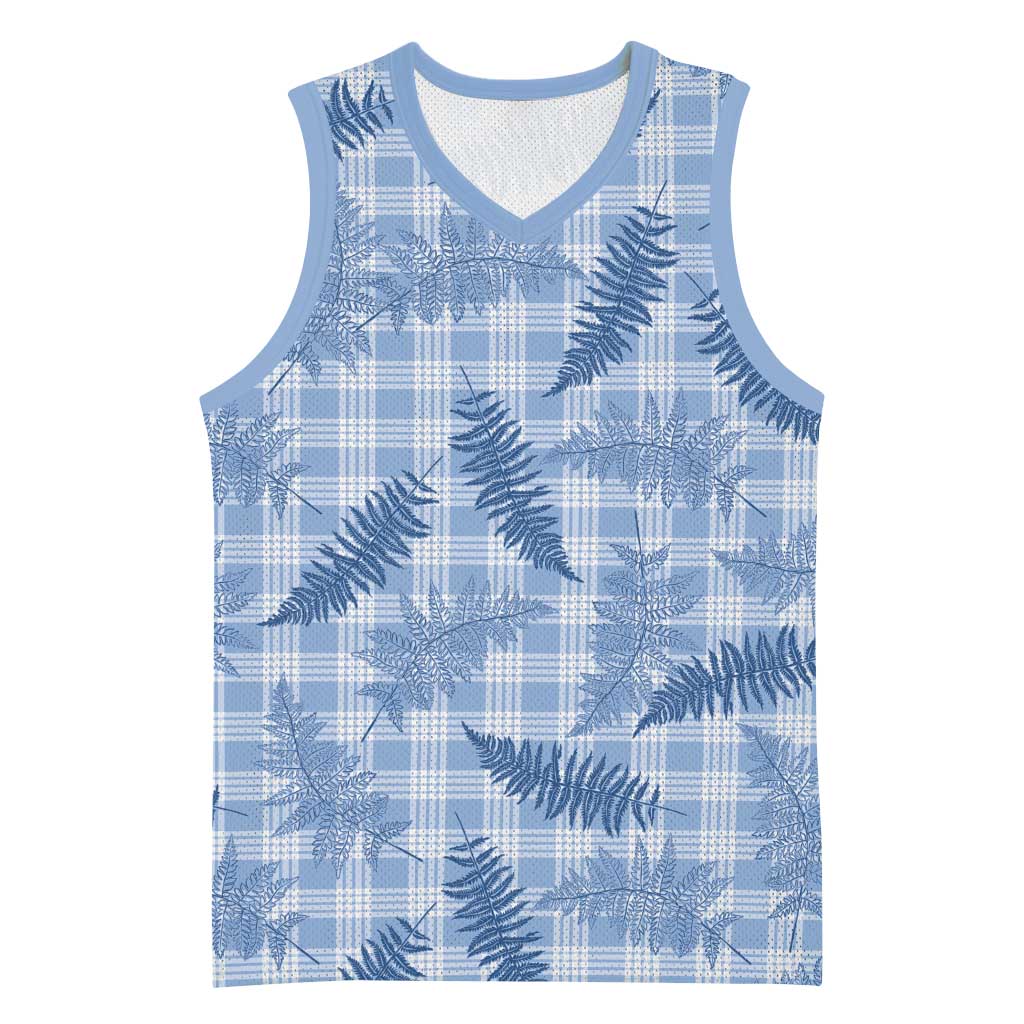 Blue Palaka Hawaii Palapalai Basketball Jersey Hawaiian Fern - Polynesian Pride