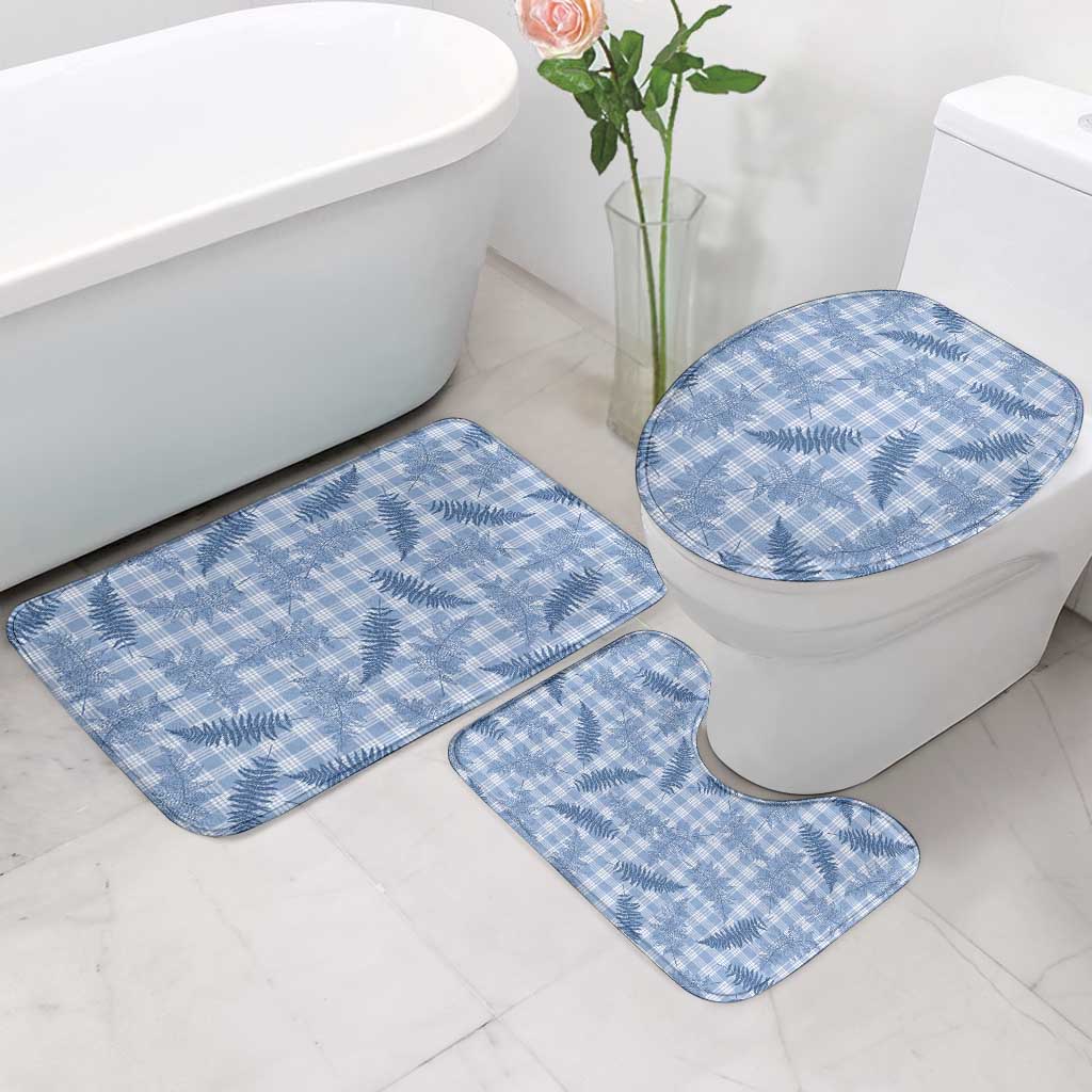 Blue Palaka Hawaii Palapalai Bathroom Set Hawaiian Fern - Polynesian Pride