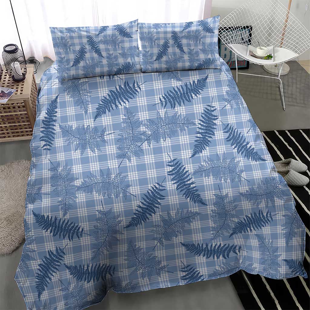 Blue Palaka Hawaii Palapalai Bedding Set Hawaiian Fern - Polynesian Pride