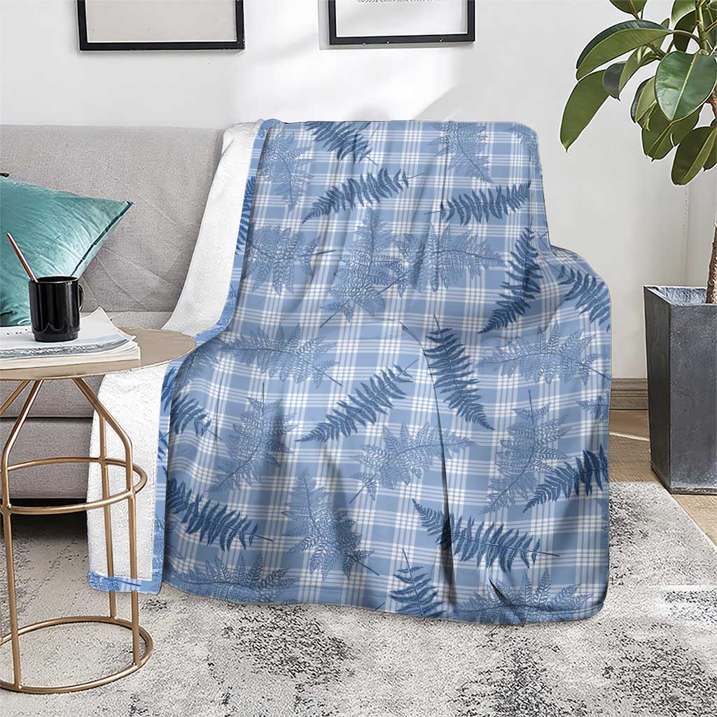 Blue Palaka Hawaii Palapalai Blanket Hawaiian Fern - Polynesian Pride