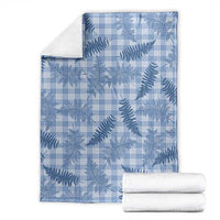 Blue Palaka Hawaii Palapalai Blanket Hawaiian Fern - Polynesian Pride