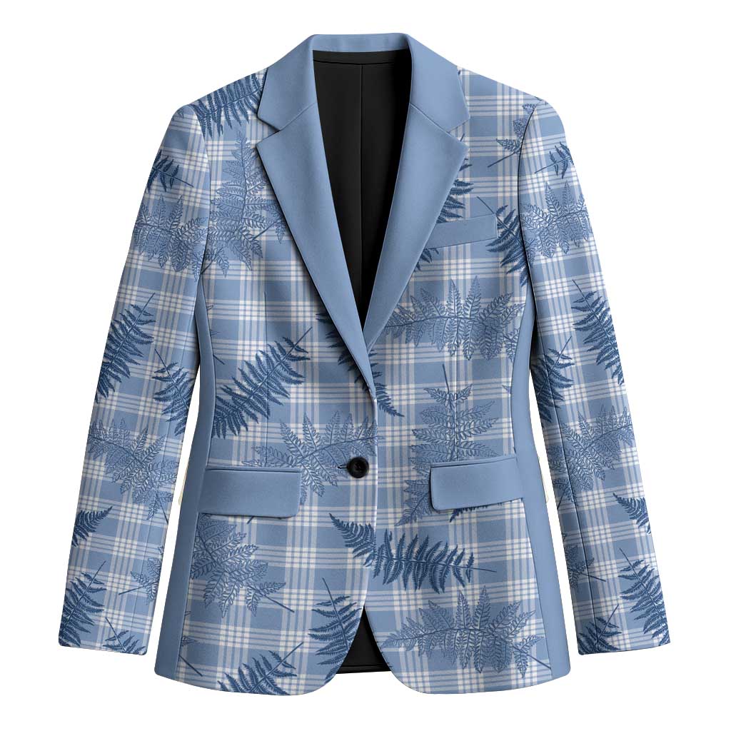 Blue Palaka Hawaii Palapalai Blazer Hawaiian Fern - Polynesian Pride