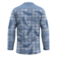 Blue Palaka Hawaii Palapalai Hockey Jersey Hawaiian Fern - Polynesian Pride