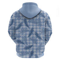 Blue Palaka Hawaii Palapalai Hoodie Hawaiian Fern - Polynesian Pride