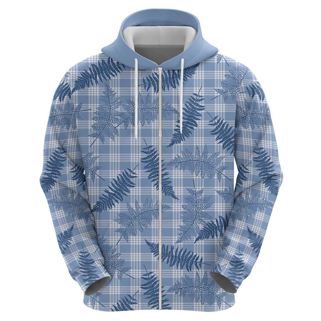Blue Palaka Hawaii Palapalai Hoodie Hawaiian Fern - Polynesian Pride