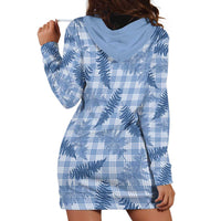 Blue Palaka Hawaii Palapalai Hoodie Dress Hawaiian Fern LT14 - Polynesian Pride