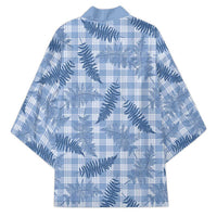 Blue Palaka Hawaii Palapalai Kimono Hawaiian Fern - Polynesian Pride