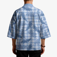 Blue Palaka Hawaii Palapalai Kimono Hawaiian Fern - Polynesian Pride