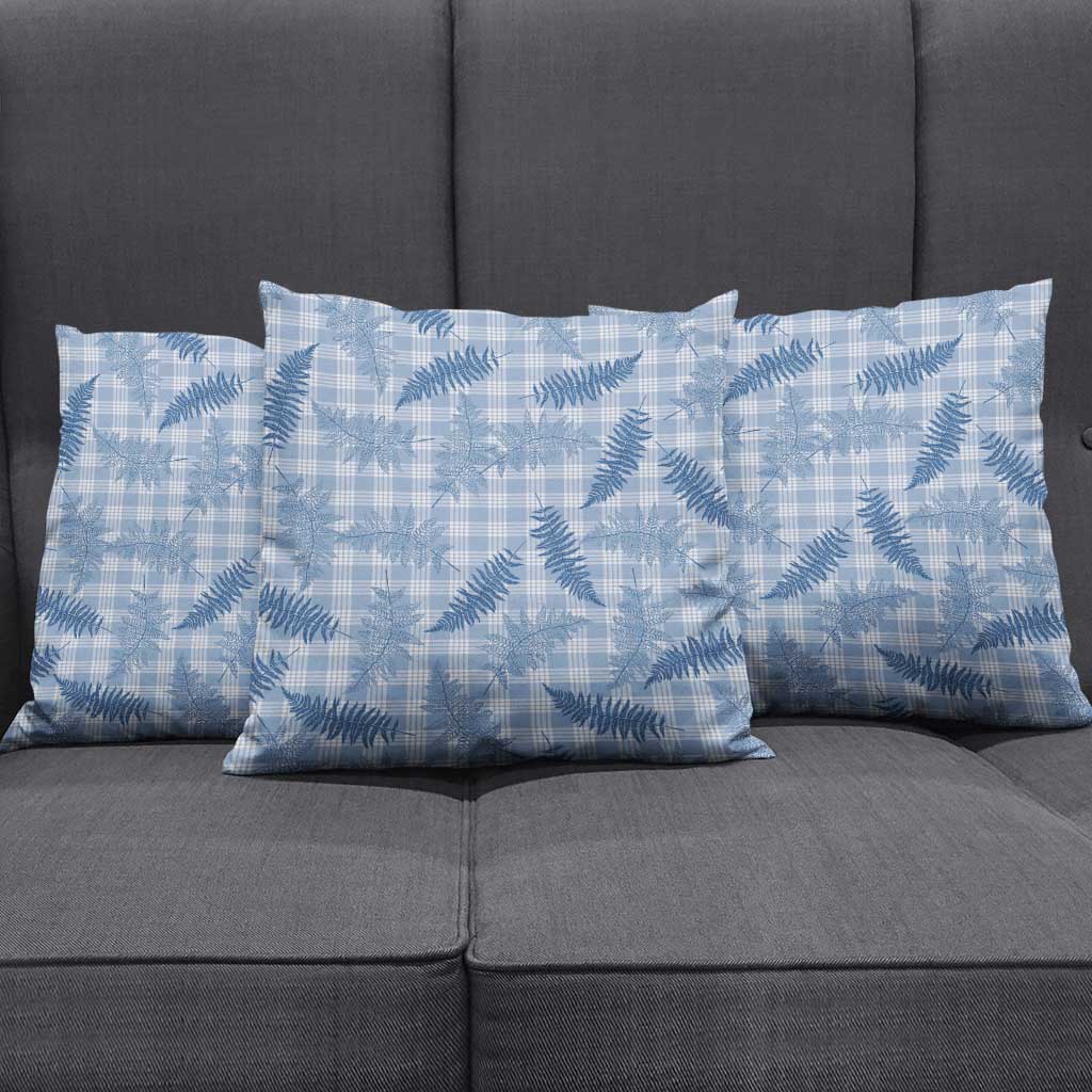 Blue Palaka Hawaii Palapalai Pillow Cover Hawaiian Fern - Polynesian Pride