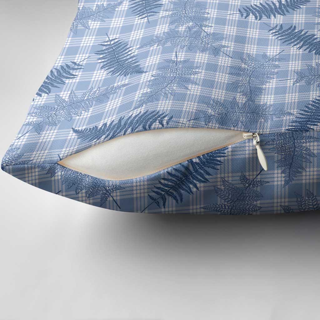 Blue Palaka Hawaii Palapalai Pillow Cover Hawaiian Fern - Polynesian Pride