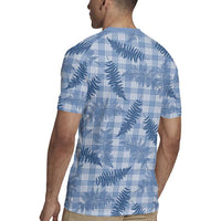 Blue Palaka Hawaii Palapalai Rugby Jersey Hawaiian Fern - Polynesian Pride
