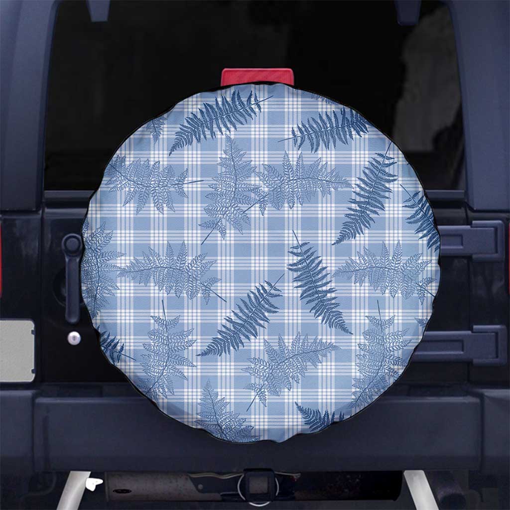 Blue Palaka Hawaii Palapalai Spare Tire Cover Hawaiian Fern LT14 No hole Blue - Polynesian Pride
