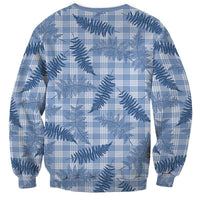 Blue Palaka Hawaii Palapalai Sweatshirt Hawaiian Fern - Polynesian Pride