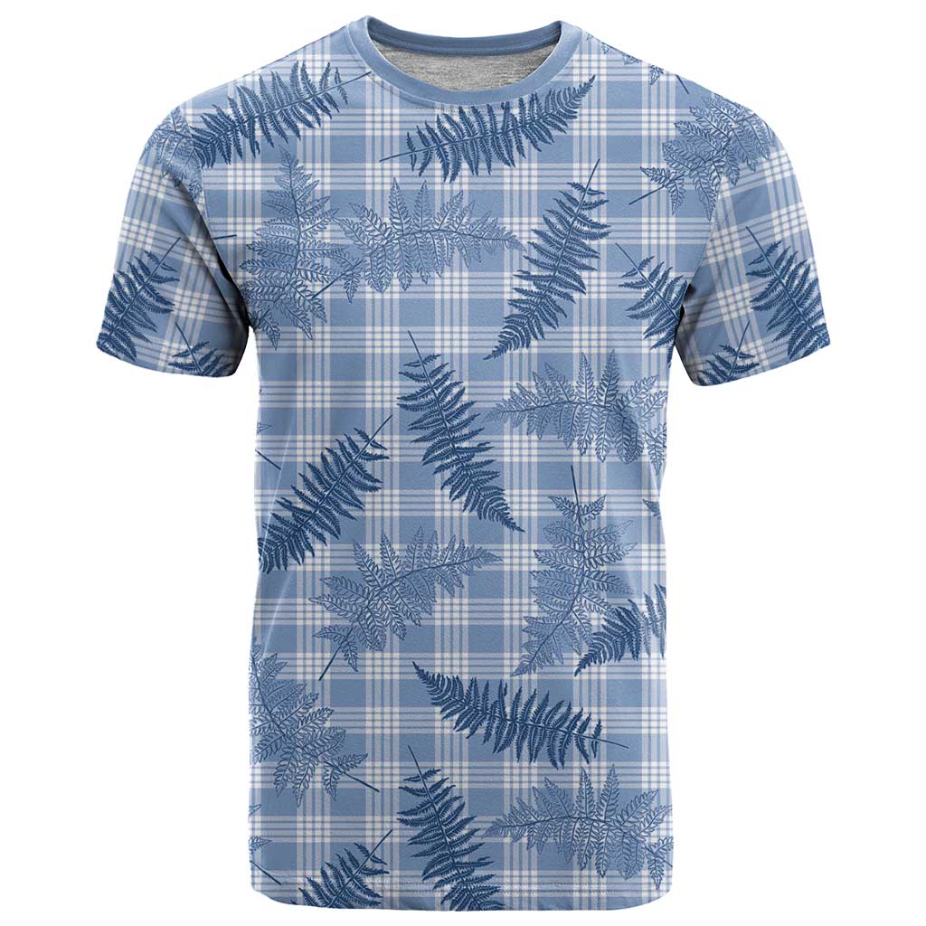 Blue Palaka Hawaii Palapalai T Shirt Hawaiian Fern - Polynesian Pride