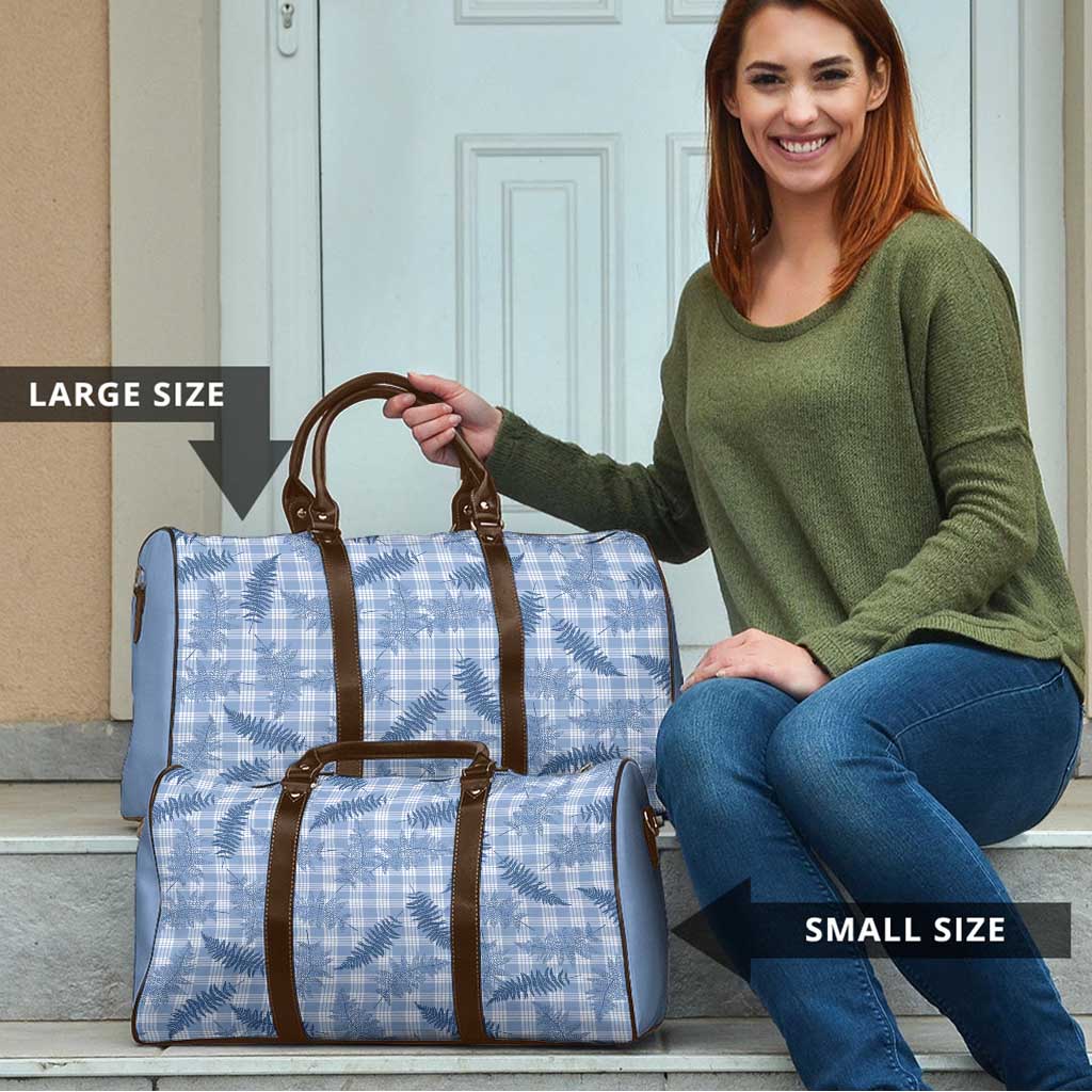 Blue Palaka Hawaii Palapalai Travel Bag Hawaiian Fern - Polynesian Pride