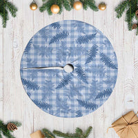 Blue Palaka Hawaii Palapalai Tree Skirt Hawaiian Fern - Polynesian Pride