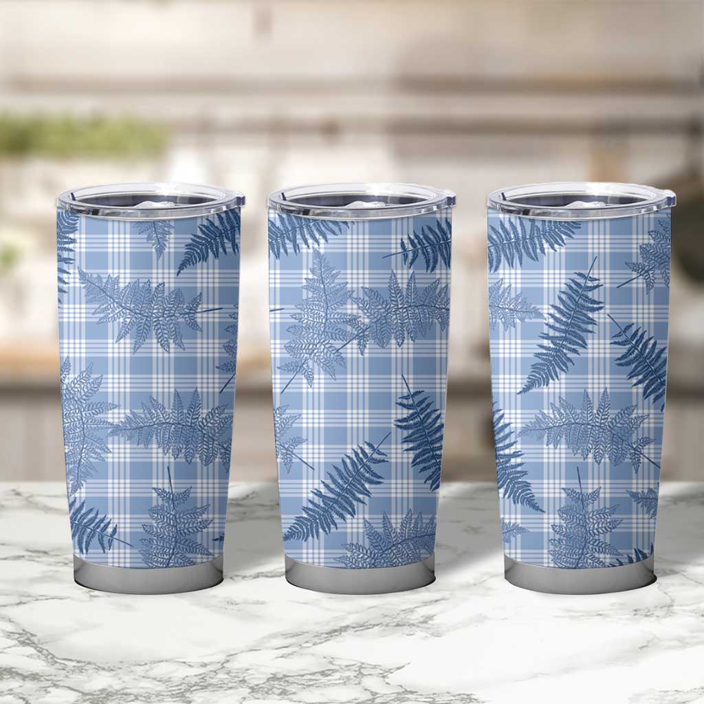 Blue Palaka Hawaii Palapalai Tumbler Cup Hawaiian Fern - Polynesian Pride