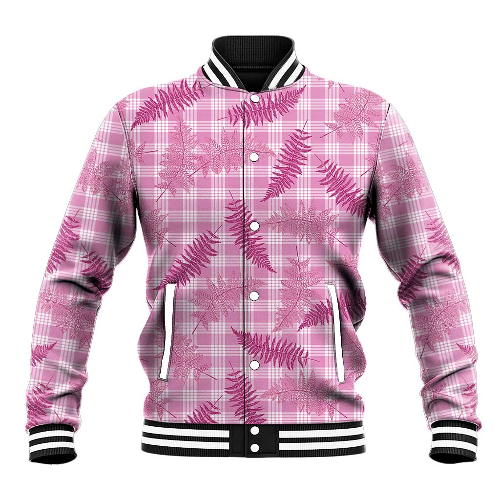 Purple Palaka Hawaii Palapalai Baseball Jacket Hawaiian Fern - Polynesian Pride