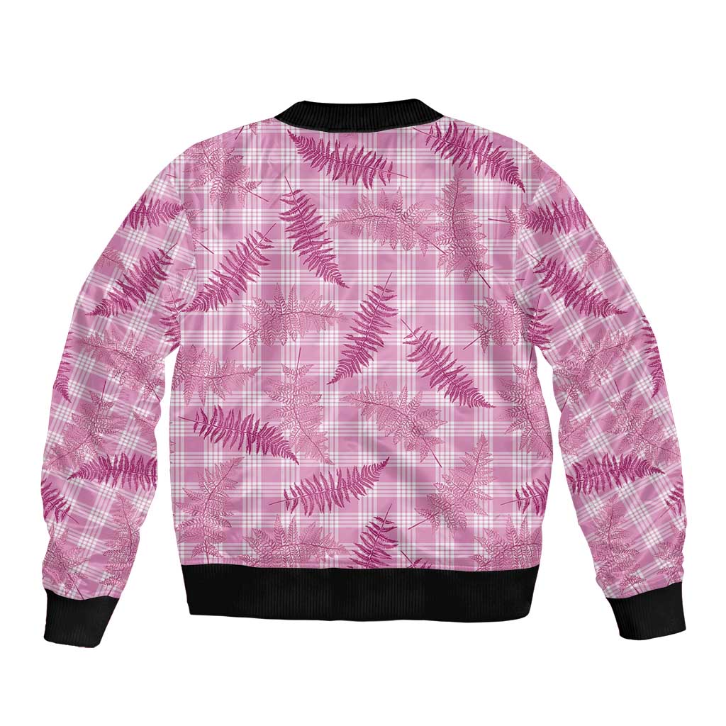 Purple Palaka Hawaii Palapalai Bomber Jacket Hawaiian Fern - Polynesian Pride