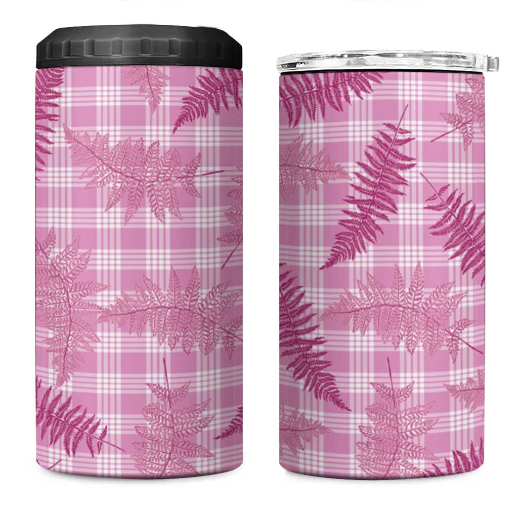 Purple Palaka Hawaii Palapalai 4 in 1 Can Cooler Tumbler Hawaiian Fern - Polynesian Pride