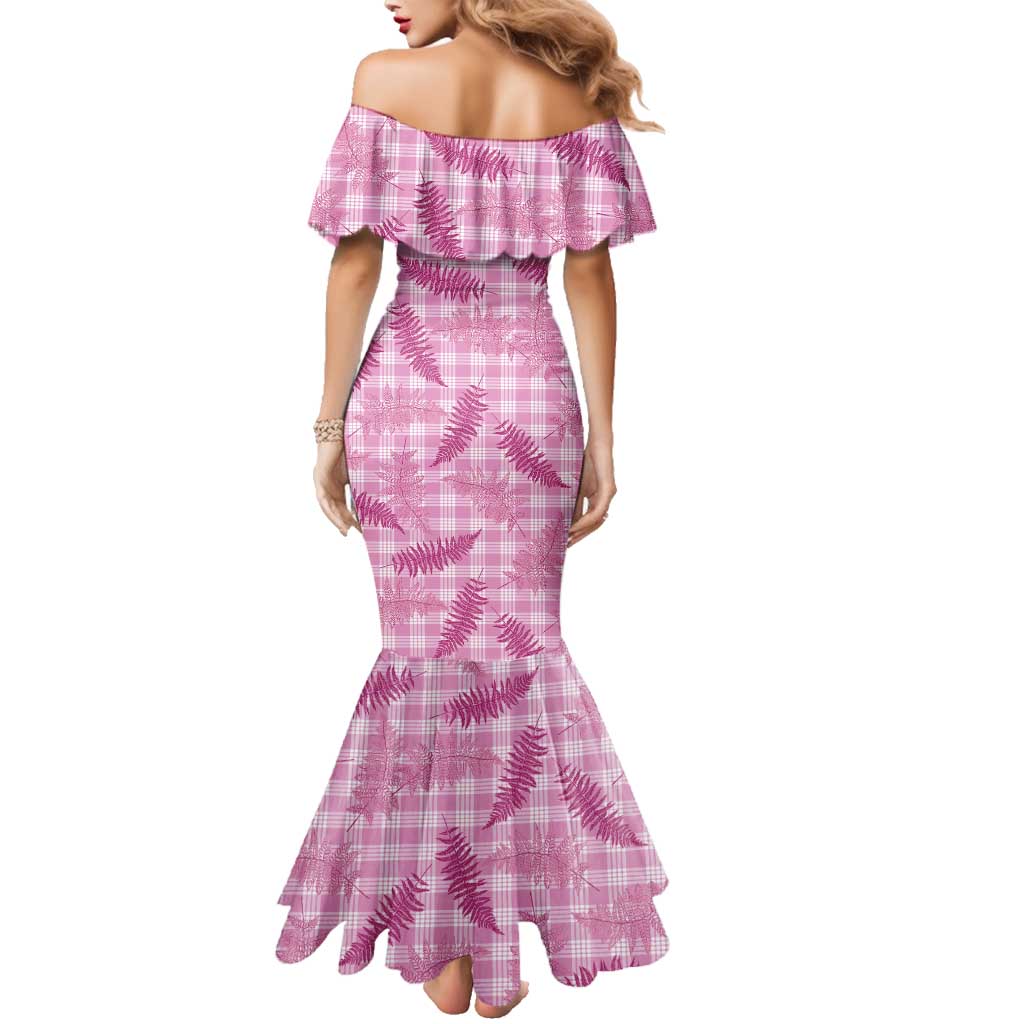 Purple Palaka Hawaii Palapalai Family Matching Mermaid Dress and Hawaiian Shirt Hawaiian Fern - Polynesian Pride