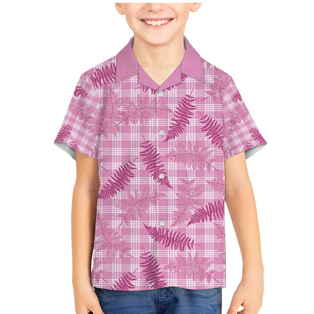 Purple Palaka Hawaii Palapalai Family Matching Mermaid Dress and Hawaiian Shirt Hawaiian Fern - Polynesian Pride