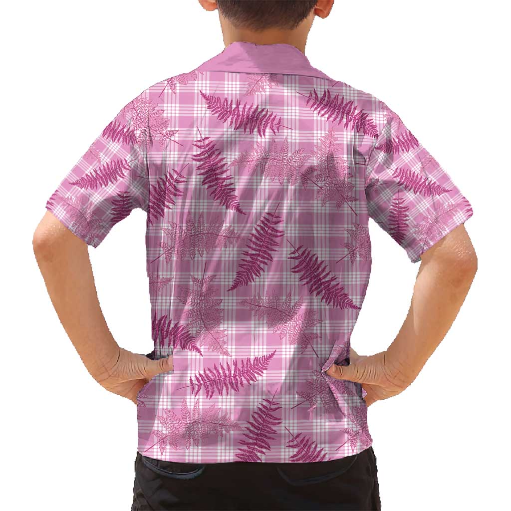 Purple Palaka Hawaii Palapalai Family Matching Off Shoulder Maxi Dress and Hawaiian Shirt Hawaiian Fern - Polynesian Pride