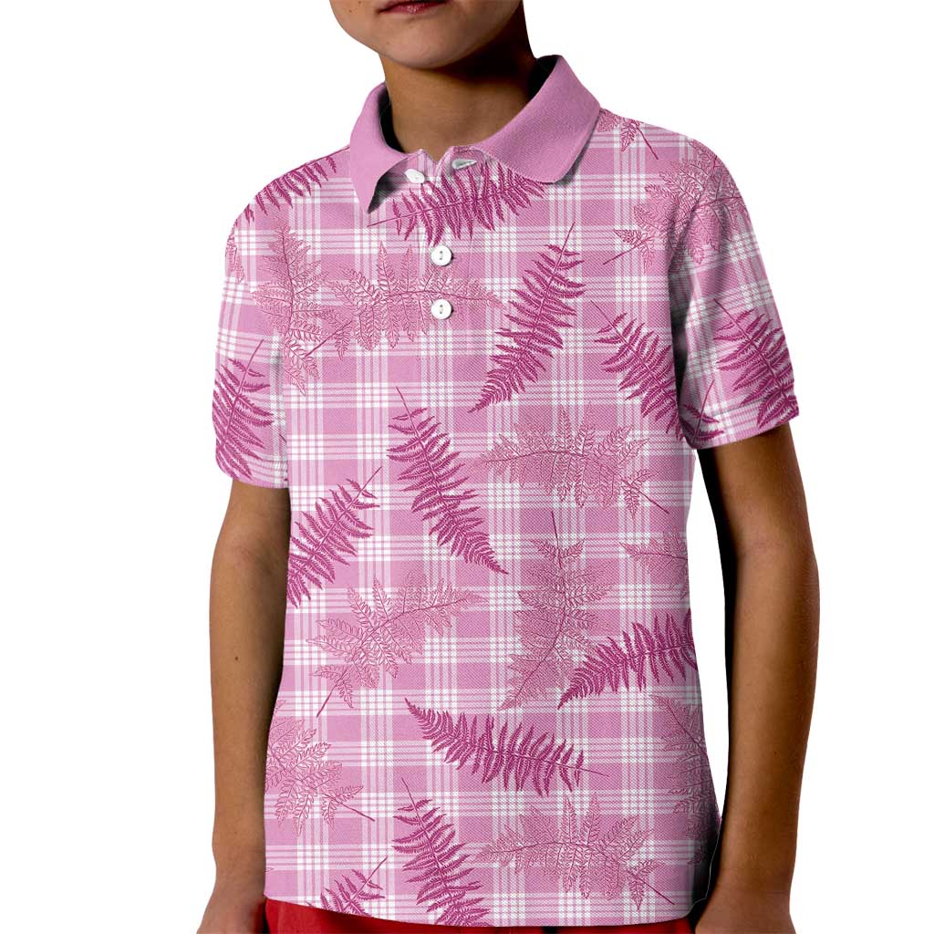 Purple Palaka Hawaii Palapalai Kid Polo Shirt Hawaiian Fern LT14 Kid Purple - Polynesian Pride