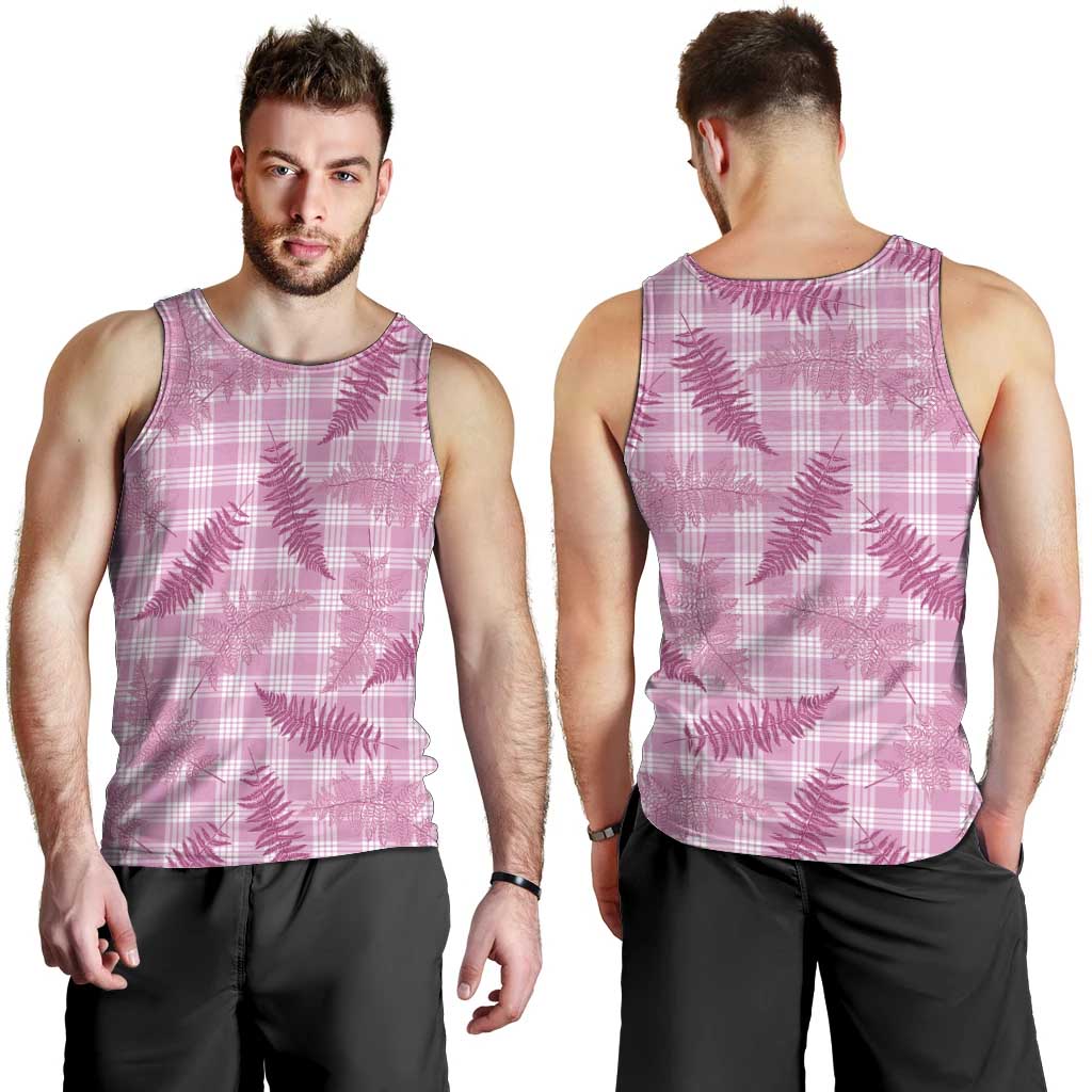 Purple Palaka Hawaii Palapalai Men Tank Top Hawaiian Fern - Polynesian Pride