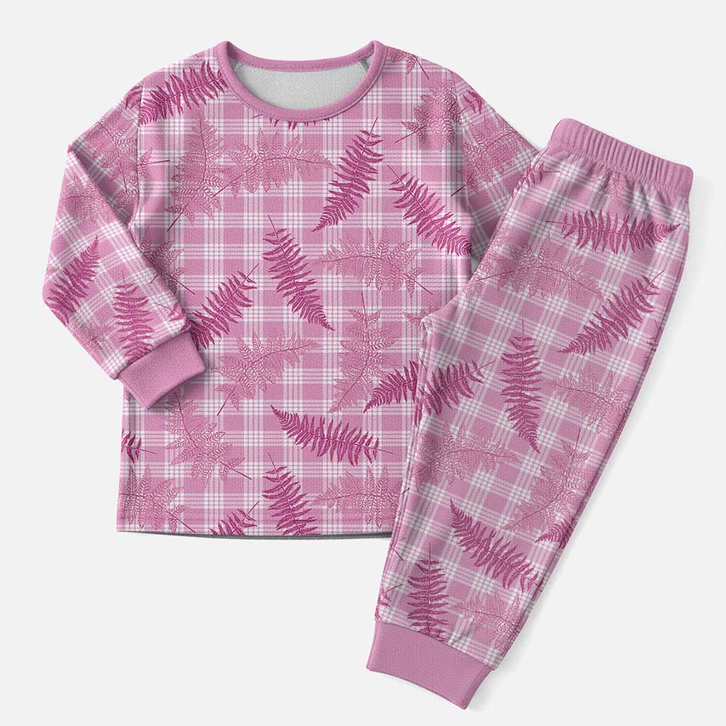 Purple Palaka Hawaii Palapalai Christmas Pajama Set Hawaiian Fern - Polynesian Pride