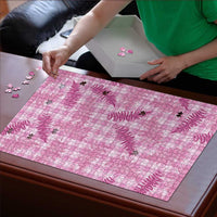 Purple Palaka Hawaii Palapalai Puzzle Hawaiian Fern - Polynesian Pride