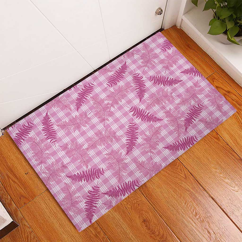 Purple Palaka Hawaii Palapalai Rubber Doormat Hawaiian Fern - Polynesian Pride