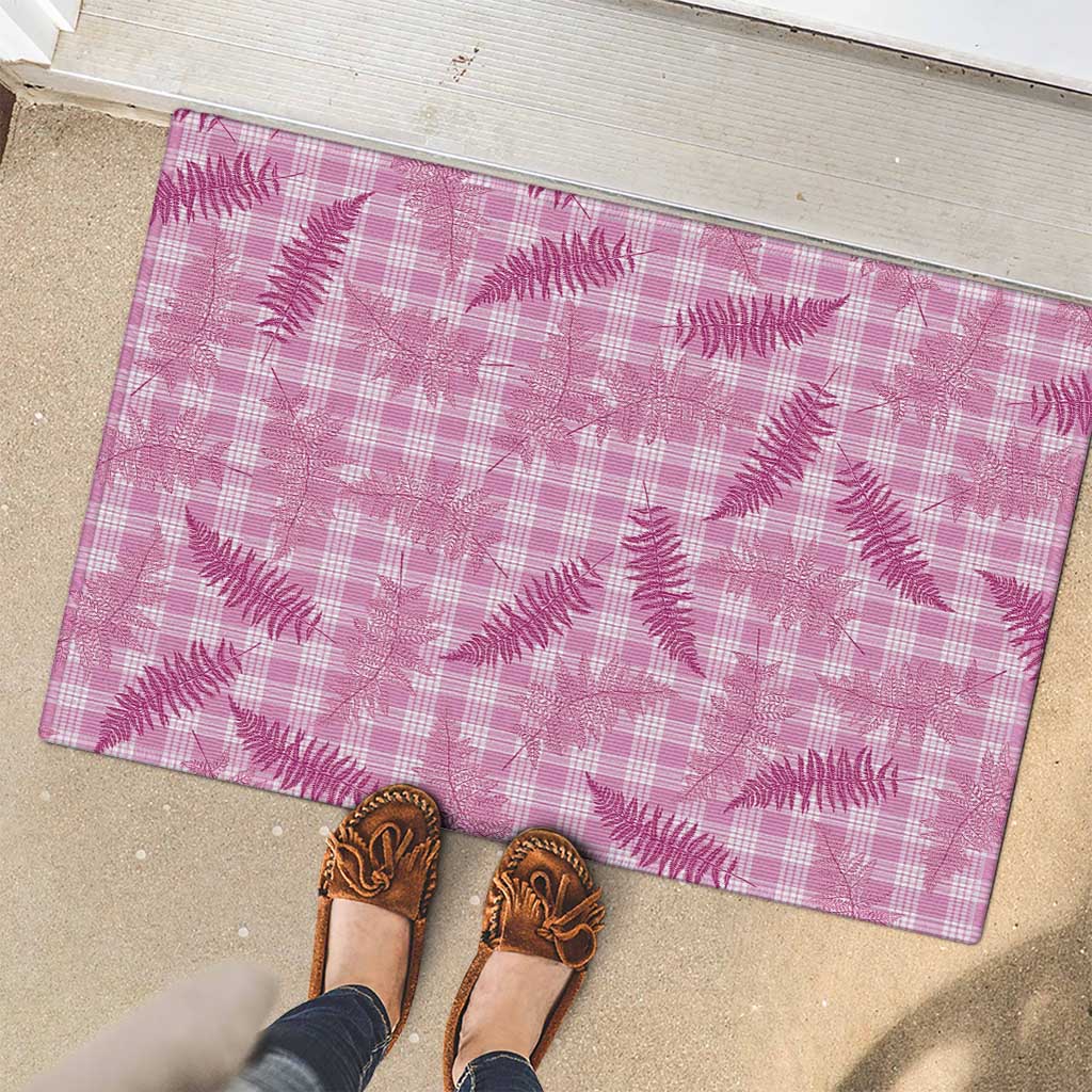 Purple Palaka Hawaii Palapalai Rubber Doormat Hawaiian Fern - Polynesian Pride