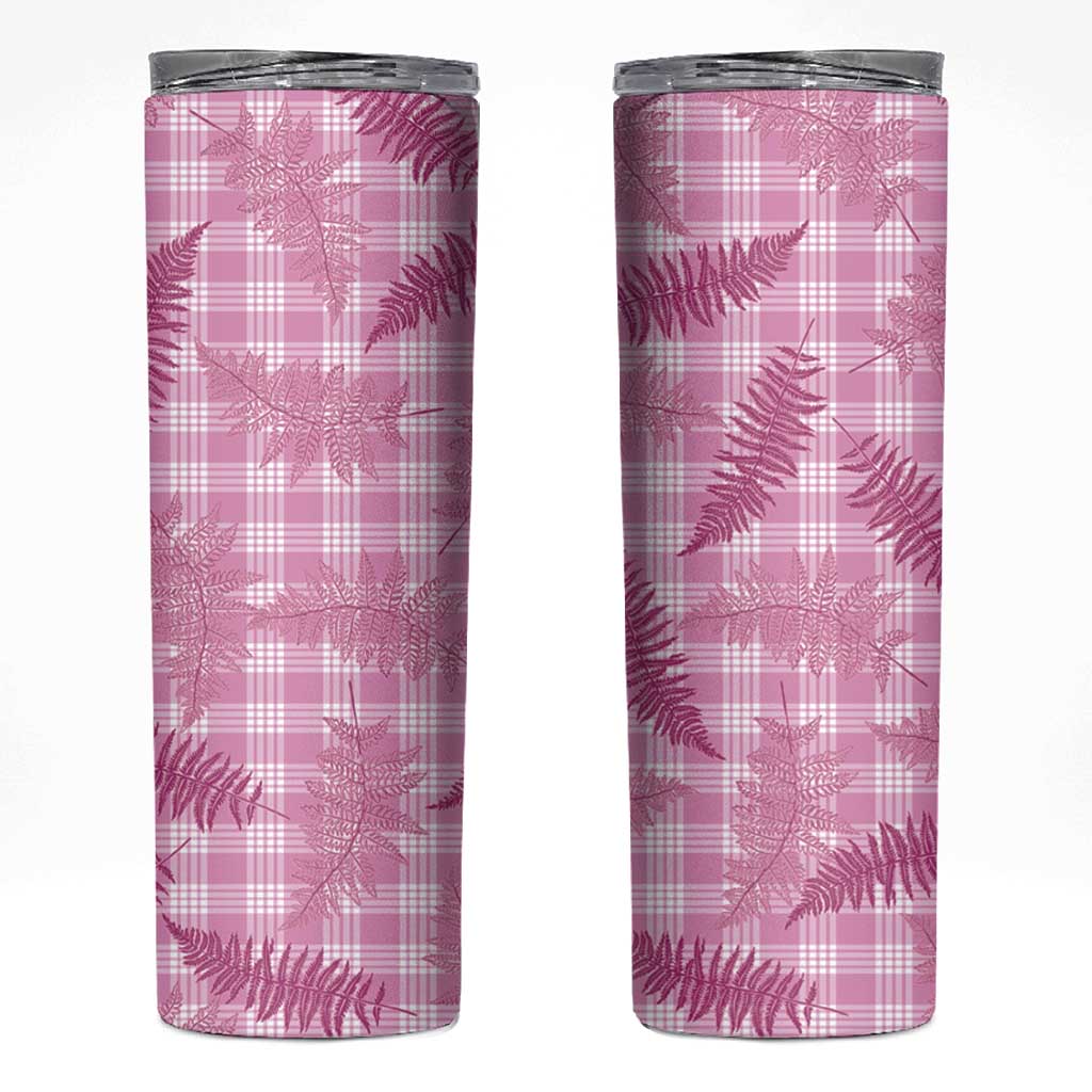Purple Palaka Hawaii Palapalai Skinny Tumbler Hawaiian Fern - Polynesian Pride
