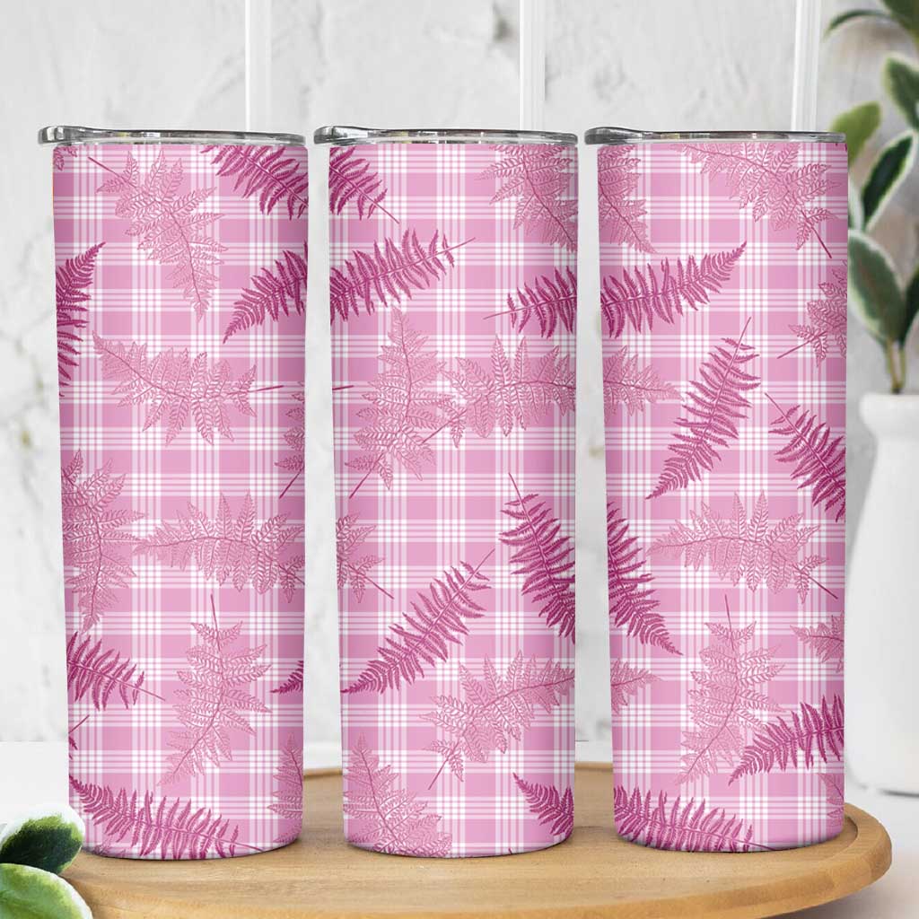 Purple Palaka Hawaii Palapalai Skinny Tumbler Hawaiian Fern - Polynesian Pride