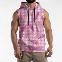 Purple Palaka Hawaii Palapalai Sleeveless Hoodie Hawaiian Fern - Polynesian Pride