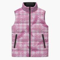 Purple Palaka Hawaii Palapalai Sleeveless Puffer Jacket Hawaiian Fern - Polynesian Pride