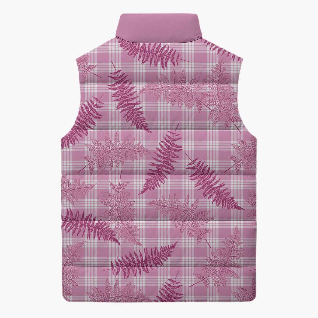 Purple Palaka Hawaii Palapalai Sleeveless Puffer Jacket Hawaiian Fern - Polynesian Pride