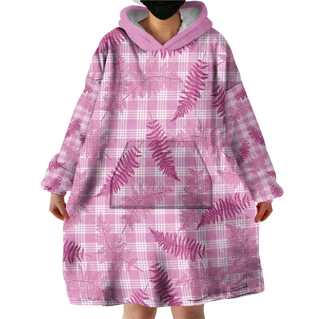 Purple Palaka Hawaii Palapalai Wearable Blanket Hoodie Hawaiian Fern - Polynesian Pride