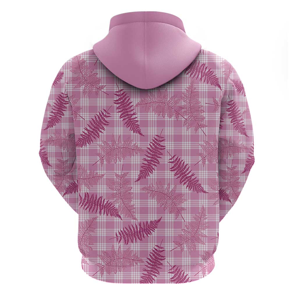 Purple Palaka Hawaii Palapalai Zip Hoodie Hawaiian Fern - Polynesian Pride